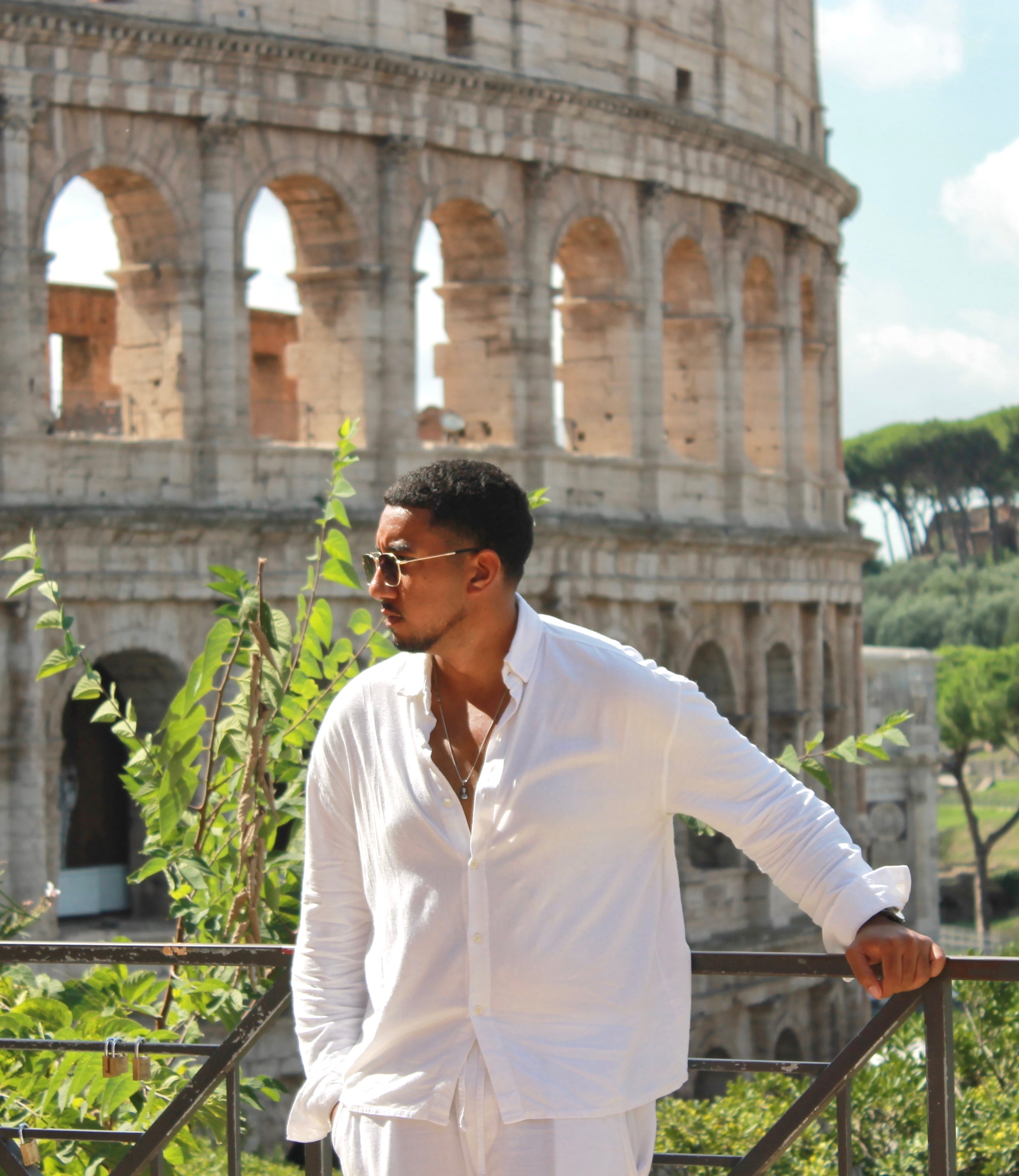 Rome Linen Shirt - White
