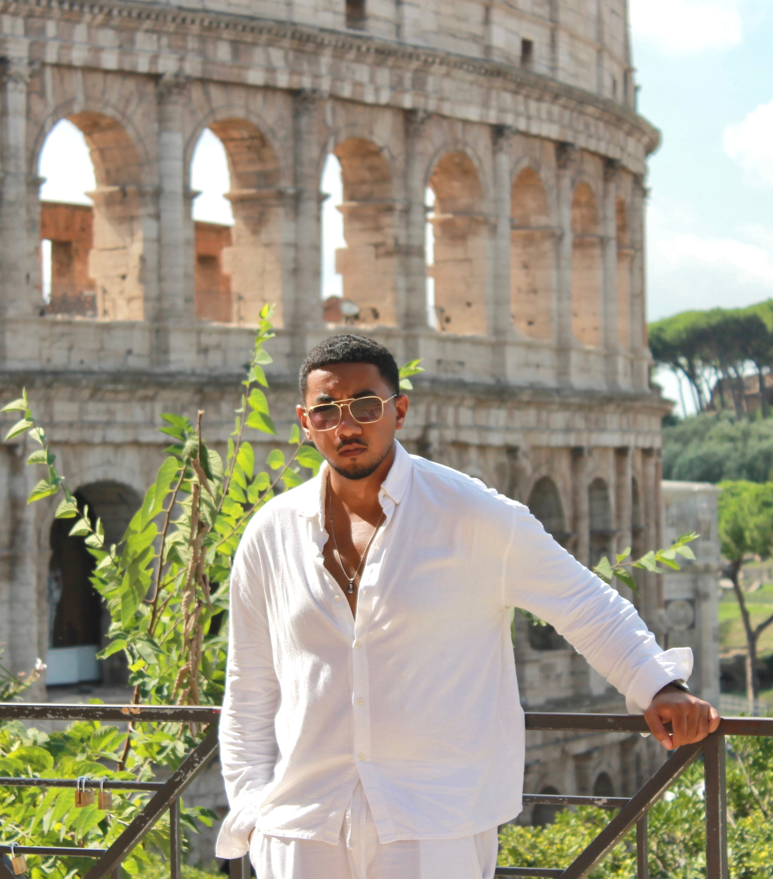 Rome Linen Shirt - White