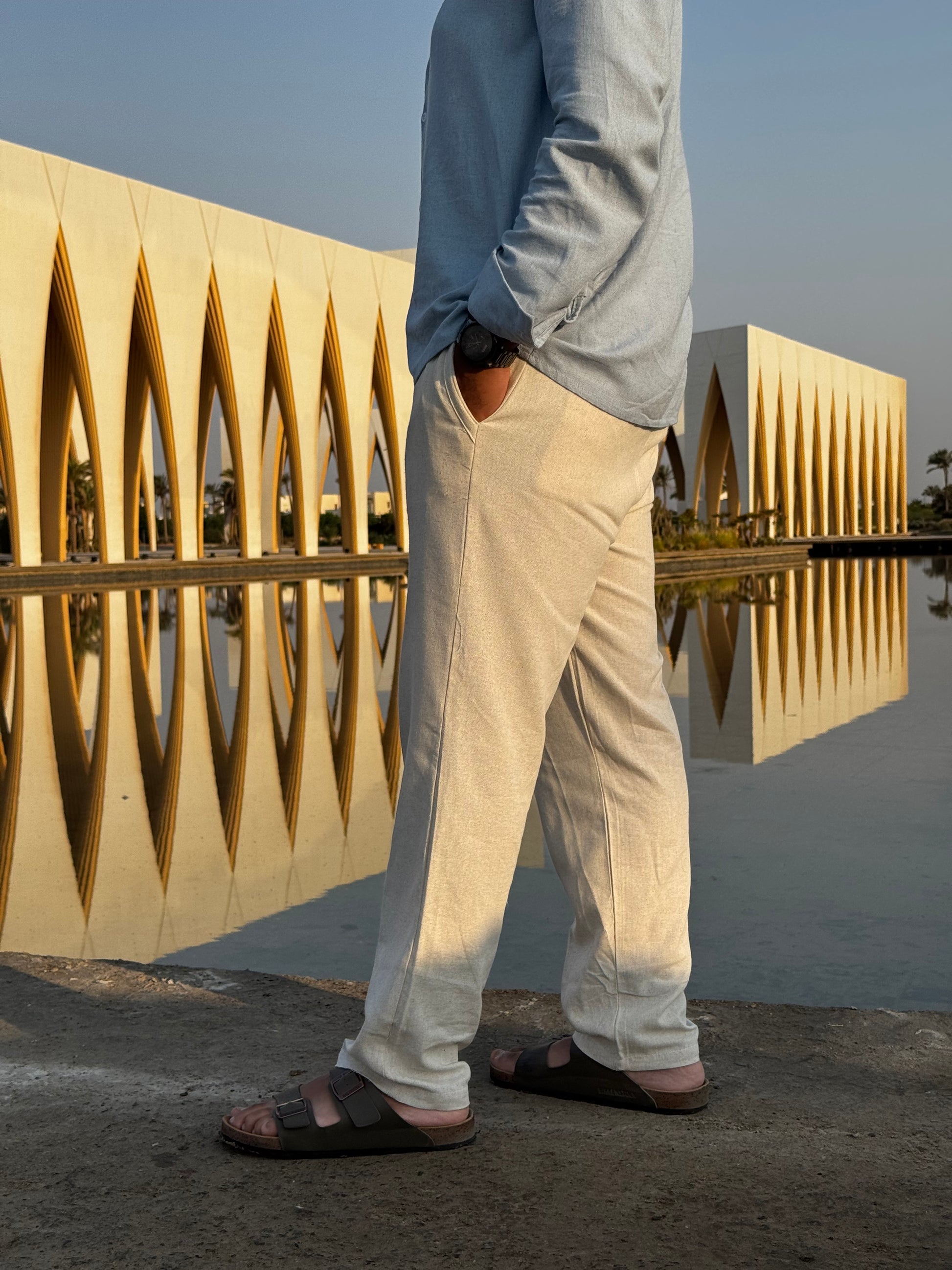 Nomadic Linen Trousers - Beige