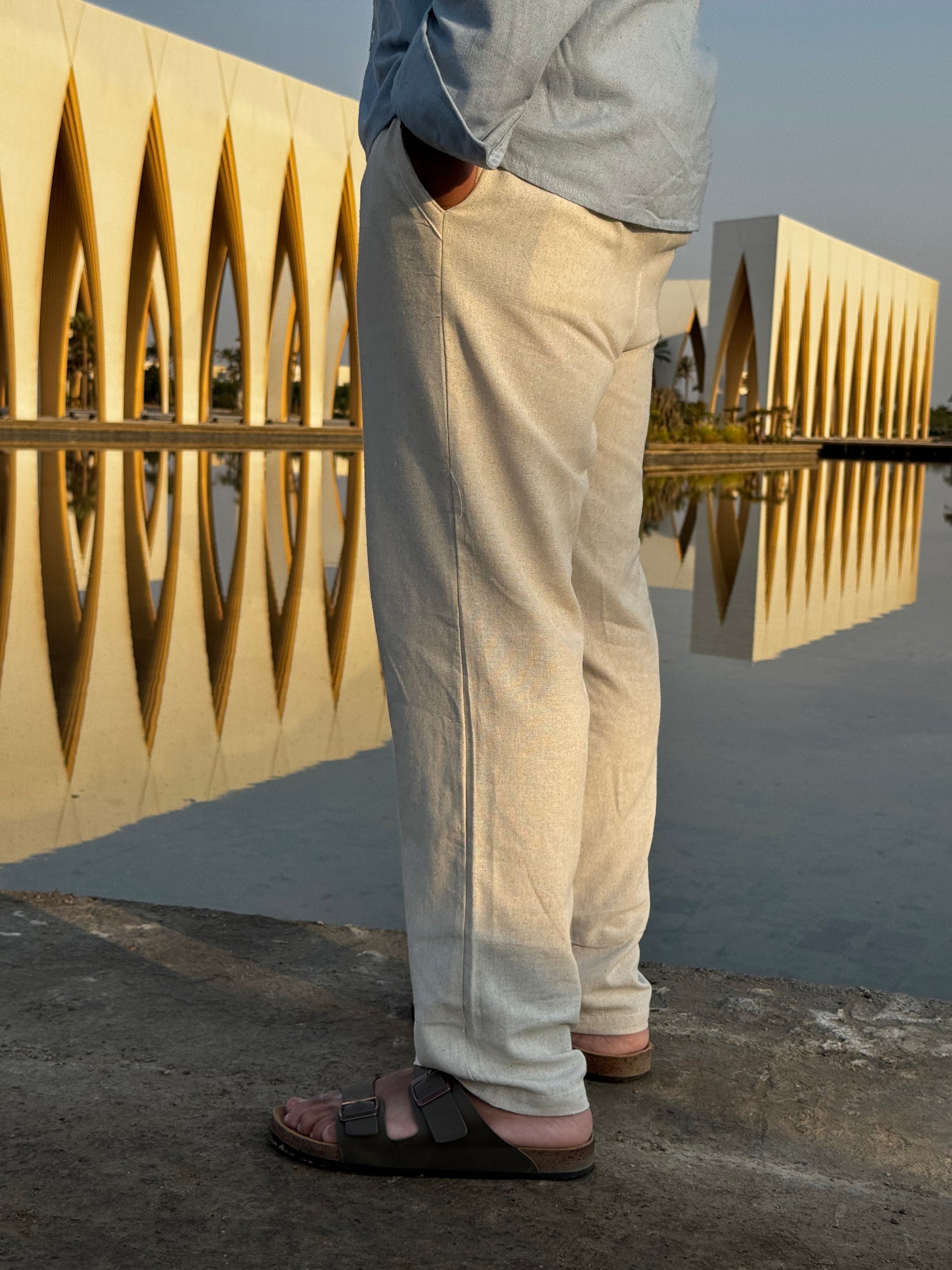 Nomadic Linen Trousers - Beige