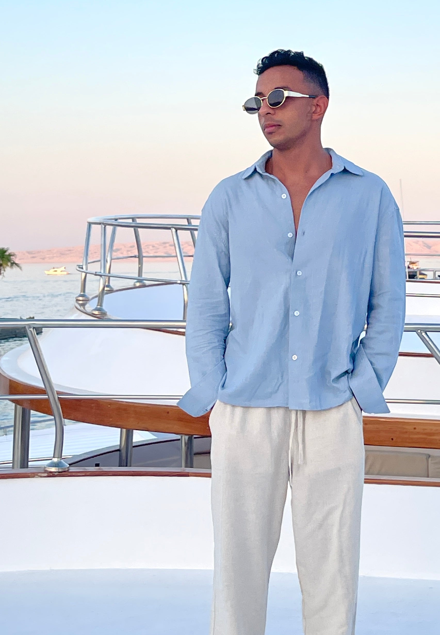 Nomadic Linen Shirt - Blue