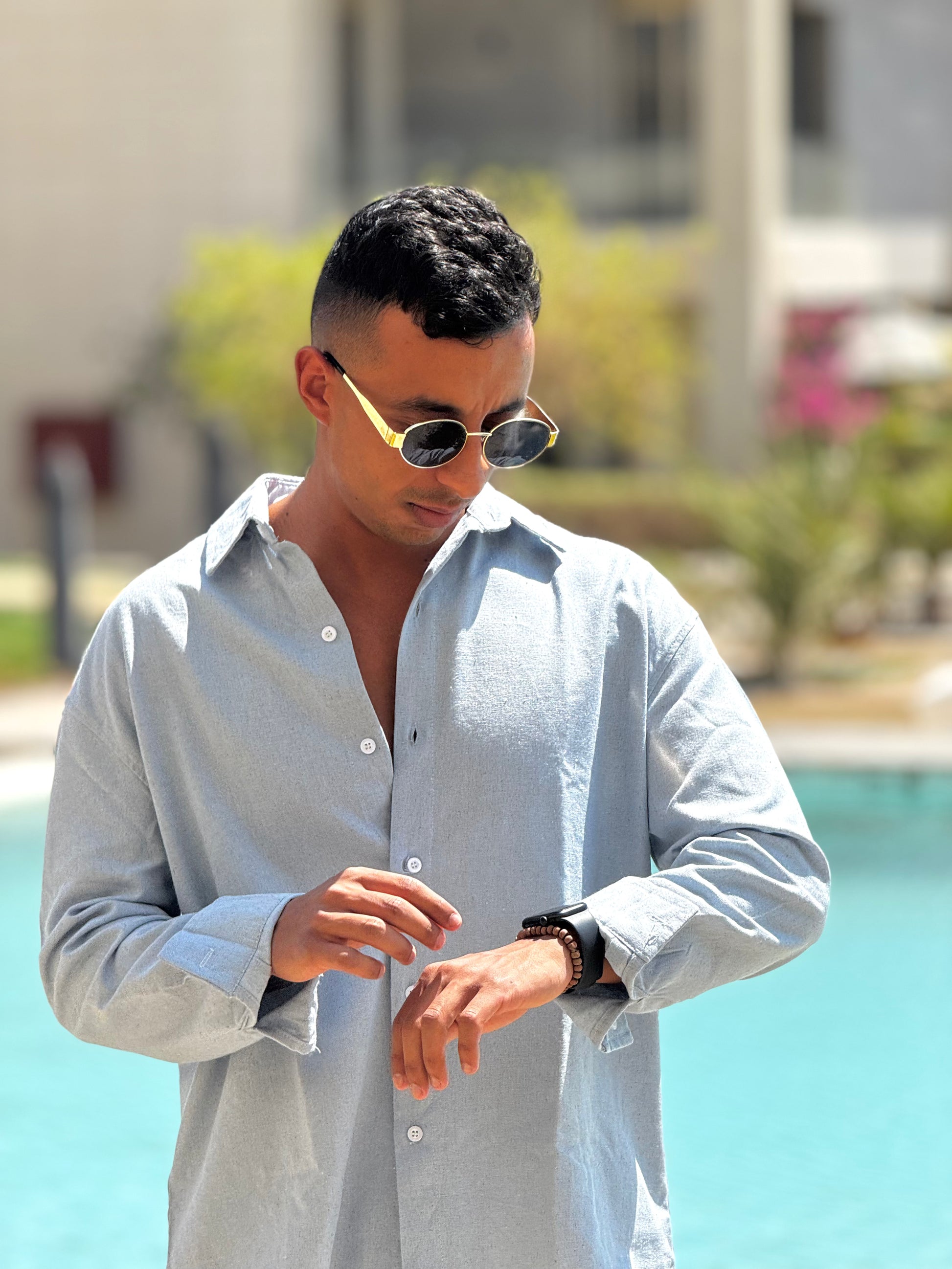 Nomadic Linen Shirt - Blue