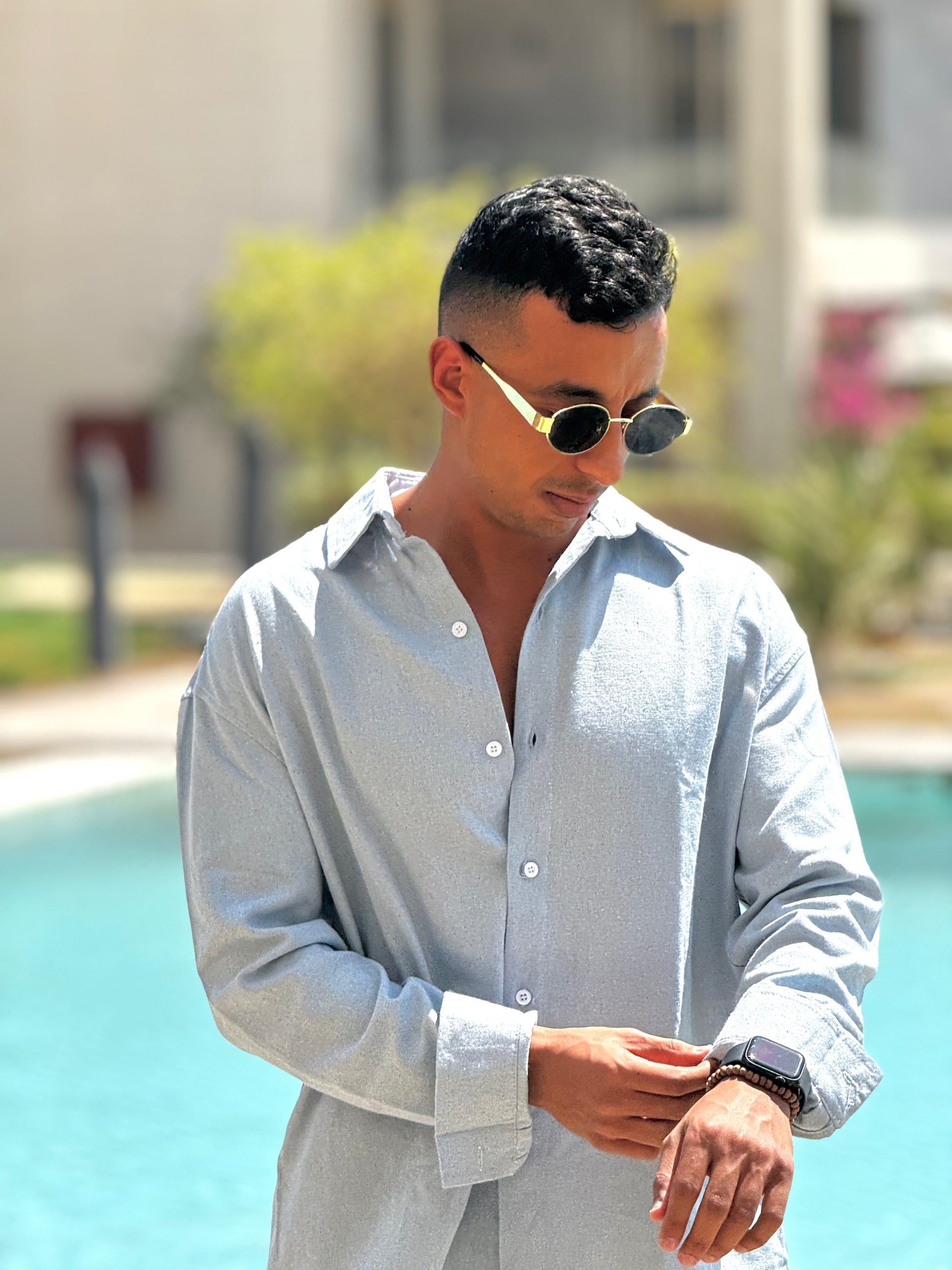 Nomadic Linen Shirt - Blue