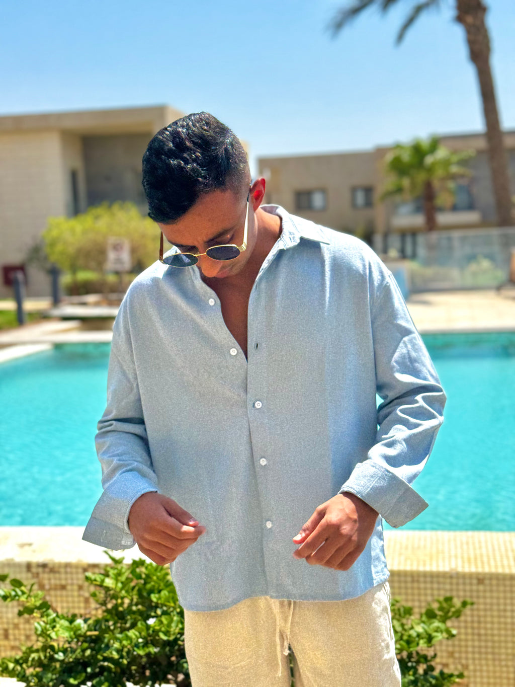Nomadic Linen Shirt - Blue
